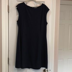Navy A-line dress